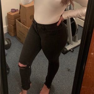 Faded Ripped Skinny Jeans